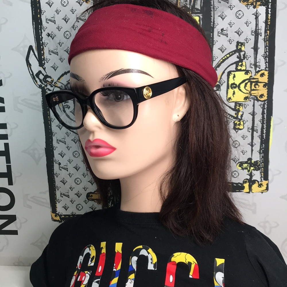 New Authentic Gucci Black Oversized Glasses GG1411O 004